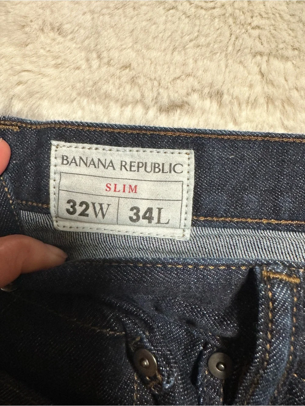 Banana Republic Slim Jeans in Washed Dark Blue